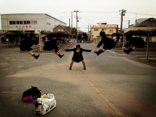 Illustration for article titled Latest Japanese Schoolgirl Trend: Fake Dragon Ball Attacks